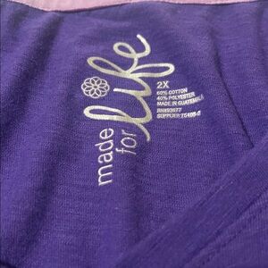 Made for Life Women's Vivid Purple Short Sleeve Tee